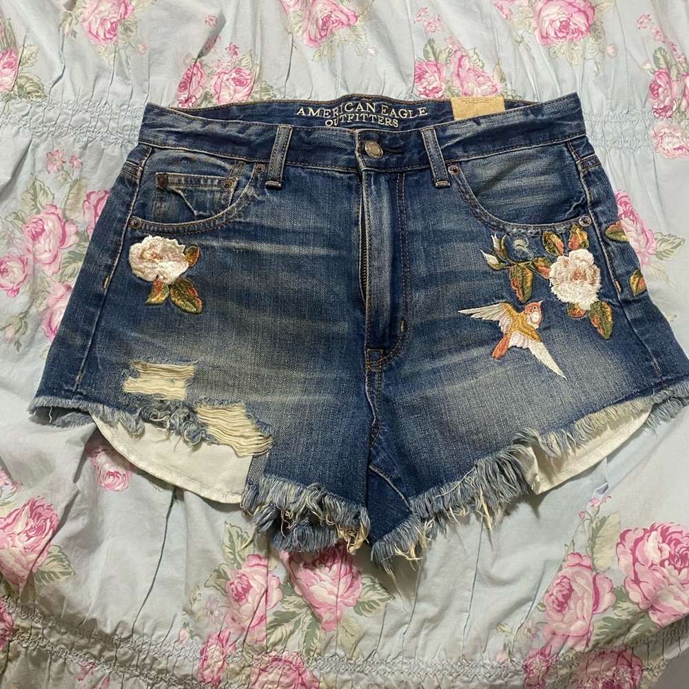 American Eagle festival shorts